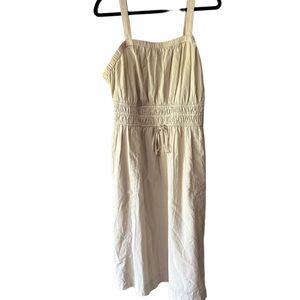 Universal Thread Cream Gathered Waist Dress